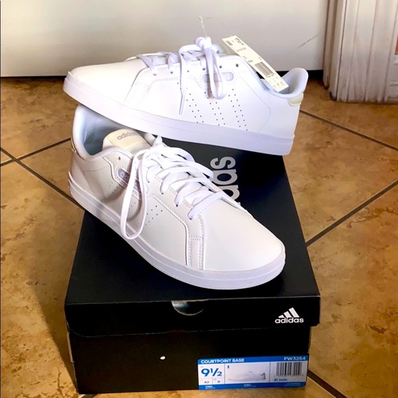 adidas | Shoes | Brand New White 9 2 Courtpoint Base Tennis Shoes | Poshmark